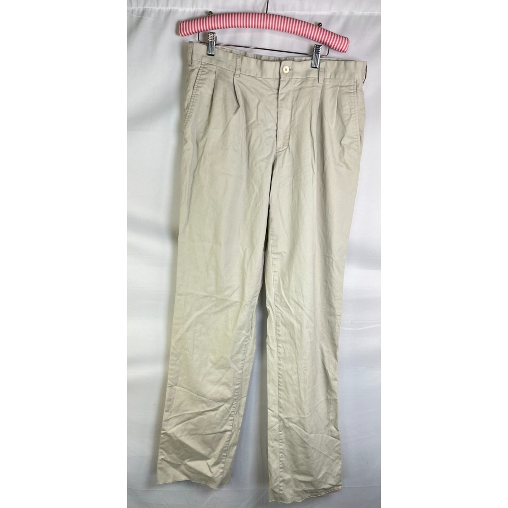 Southern Tide Mens Pants W34 L34 Beige Khaki‎ Stretch Chino Classic Fit Golf